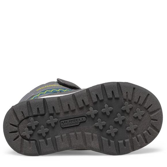 NEW MERRELL little kid-snow crush 3.0 waterproof jr. boot in grey - Picture 4 of 4